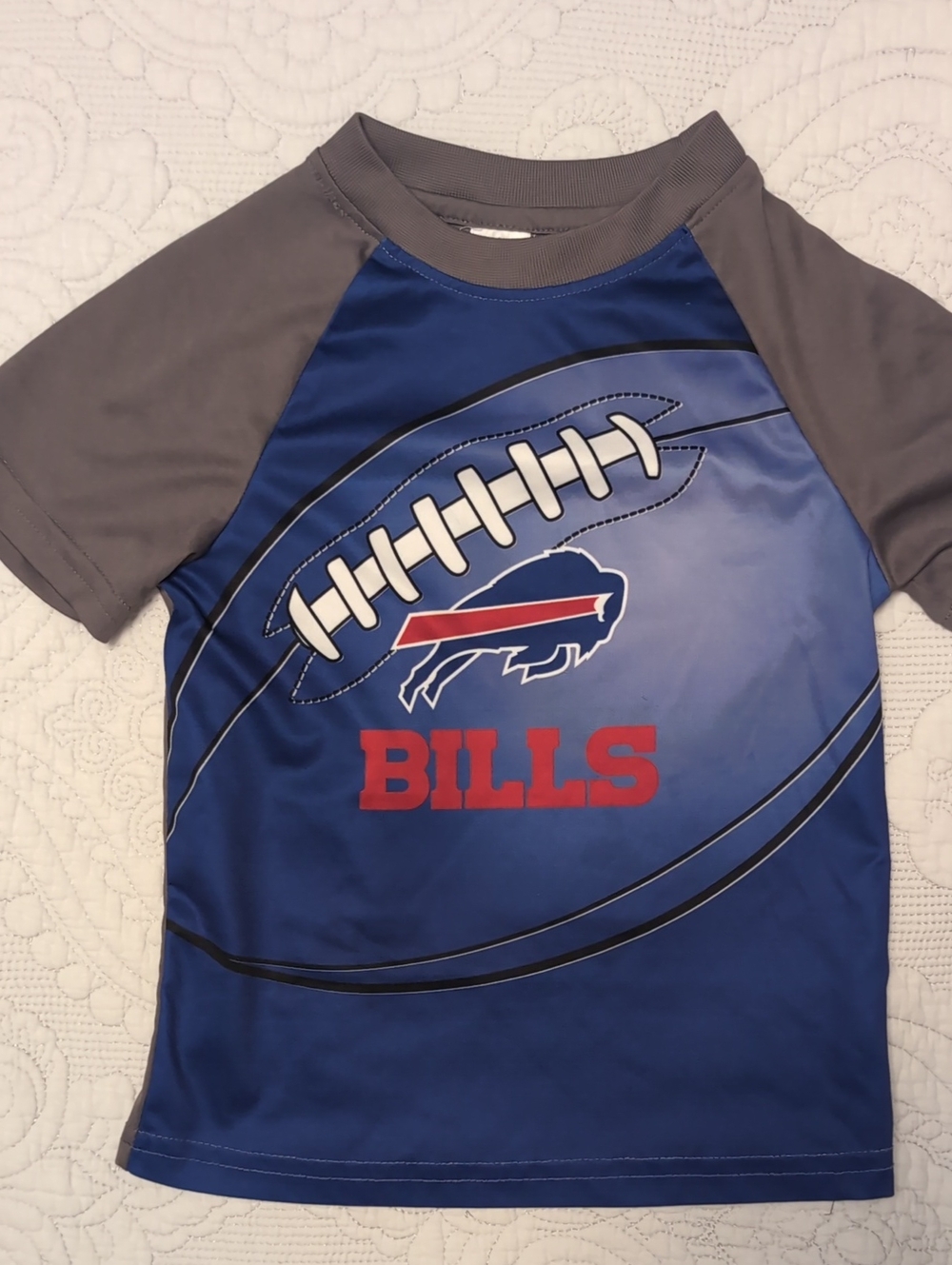 Kids Buffalo Bills Blue Football Graphic Shirt